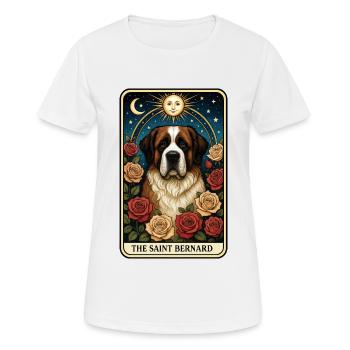 Bernhardiner - Frauen T-Shirt atmungsaktiv - Weiß - Vorne - AI Model Female 172 dark (172cm)