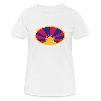 Tibet - Frauen T-Shirt atmungsaktiv - Weiß - Vorne - AI Model Female 172 dark (172cm)