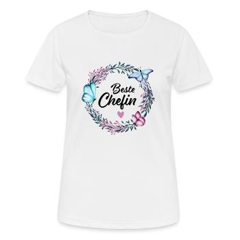 Beste Chefin Danke schön Abschied Geschenk Frauen - Frauen T-Shirt atmungsaktiv - Weiß - Vorne - AI Model Female 172 dark (172cm)