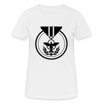 military medal - Women's Breathable T-Shirt - white - Front - AI Model Female 172 dark (172cm)