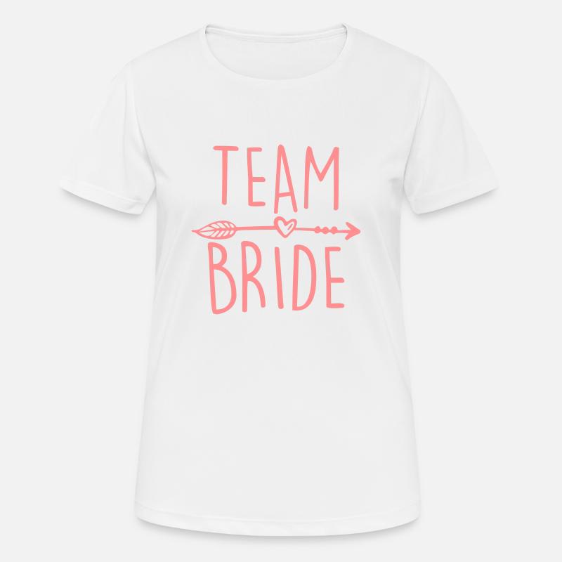 Team Bride - Women's Breathable T-Shirt - white