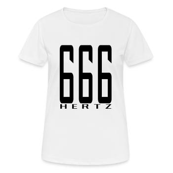 La fréquence de la bête en noir - T-shirt respirant Femme - blanc - Devant - AI Model Female 172 dark (172cm)