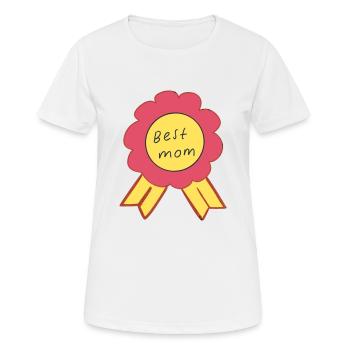 Best mom - Frauen T-Shirt atmungsaktiv - Weiß - Vorne - AI Model Female 172 dark (172cm)