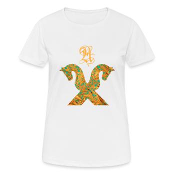 pignon de cheval e 95 a - T-shirt respirant Femme - blanc - Devant - AI Model Female 172 dark (172cm)
