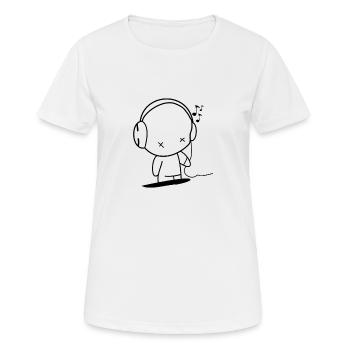 I love music music design - Women's Breathable T-Shirt - white - Front - AI Model Female 172 dark (172cm)