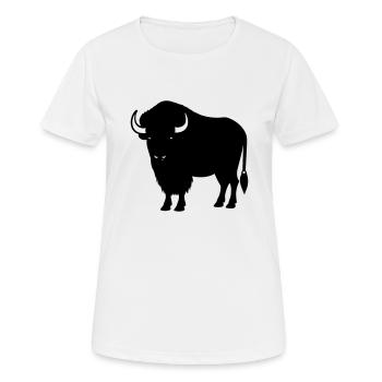 Buffalo - Women's Breathable T-Shirt - white - Front - AI Model Female 172 dark (172cm)