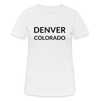 Denver Colorado USA - Frauen T-Shirt atmungsaktiv - Weiß - Vorne - AI Model Female 172 dark (172cm)