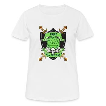 Rogue Tout le chemin vert - T-shirt respirant Femme - blanc - Devant - AI Model Female 172 dark (172cm)
