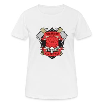 Barbarian All The Way Red - Women's Breathable T-Shirt - white - Front - AI Model Female 172 dark (172cm)