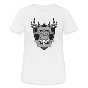 Druid empty grey - Frauen T-Shirt atmungsaktiv - Weiß - Vorne - AI Model Female 172 dark (172cm)