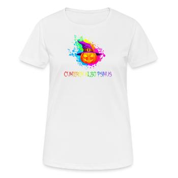 Halloween Cukierek albo psikus gift idea - Women's Breathable T-Shirt - white - Front - AI Model Female 172 dark (172cm)