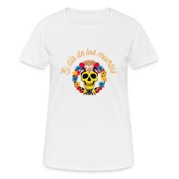 Day of the Dead - Women's Breathable T-Shirt - white - Front - AI Model Female 172 dark (172cm)