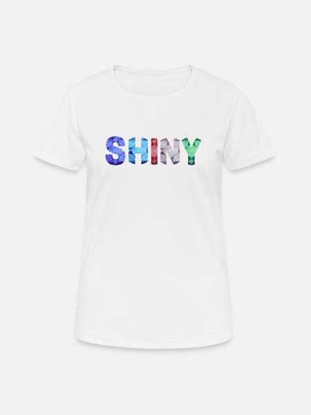 Shiny - Frauen T-Shirt atmungsaktiv - Weiß