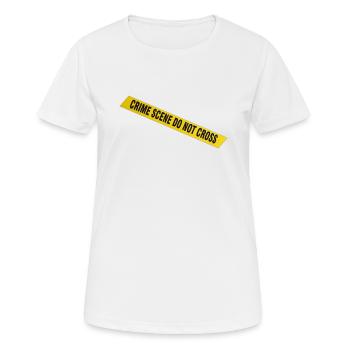 Crime scene police - Women's Breathable T-Shirt - white - Front - AI Model Female 172 dark (172cm)