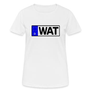 Wattenscheid Kennzeichen - Frauen T-Shirt atmungsaktiv - Weiß - Vorne - AI Model Female 172 dark (172cm)