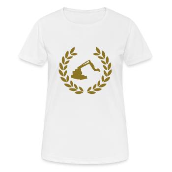 digger deluxe - T-shirt respirant Femme - blanc - Devant - AI Model Female 172 dark (172cm)