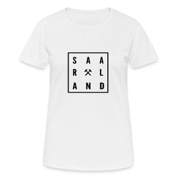 Sarre - T-shirt respirant Femme - blanc - Devant - AI Model Female 172 dark (172cm)