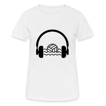 Water Polo / Water-Polo / Sport / Poloïste - T-shirt respirant Femme - blanc - Devant - AI Model Female 172 dark (172cm)