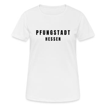 Pfungstadt, Hesse - T-shirt respirant Femme - blanc - Devant - AI Model Female 172 dark (172cm)
