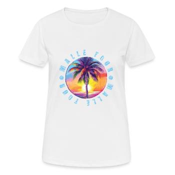 Malle Tour Bunt - Frauen T-Shirt atmungsaktiv - Weiß - Vorne - AI Model Female 172 dark (172cm)