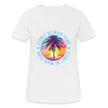 Lloret De Mar Tour Bunt - Frauen T-Shirt atmungsaktiv - Weiß - Vorne - AI Model Female 172 dark (172cm)