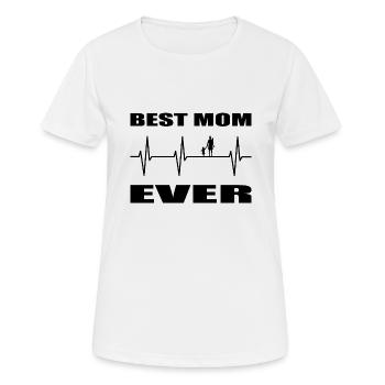 mama - Frauen T-Shirt atmungsaktiv - Weiß - Vorne - AI Model Female 172 dark (172cm)