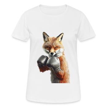 Fuchs - Frauen T-Shirt atmungsaktiv - Weiß - Vorne - AI Model Female 172 dark (172cm)