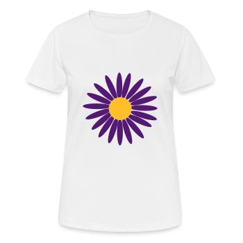 fleur pourpre - T-shirt respirant Femme - blanc - Devant - AI Model Female 172 dark (172cm)