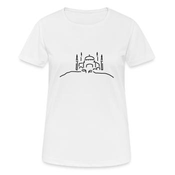hagia moschee istanbul - Frauen T-Shirt atmungsaktiv - Weiß - Vorne - AI Model Female 172 dark (172cm)