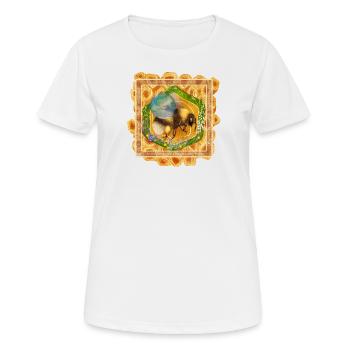 Join The Bumblebee Buzz! - Women's Breathable T-Shirt - white - Front - AI Model Female 172 dark (172cm)
