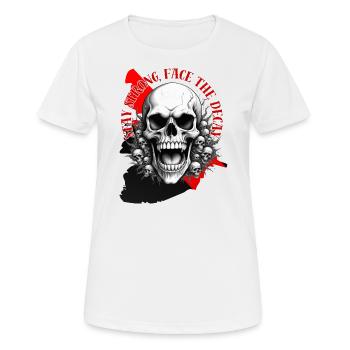 Stay strong, face the Decay - Women's Breathable T-Shirt - white - Front - AI Model Female 172 dark (172cm)