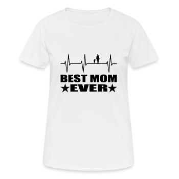 Mama - Frauen T-Shirt atmungsaktiv - Weiß - Vorne - AI Model Female 172 dark (172cm)