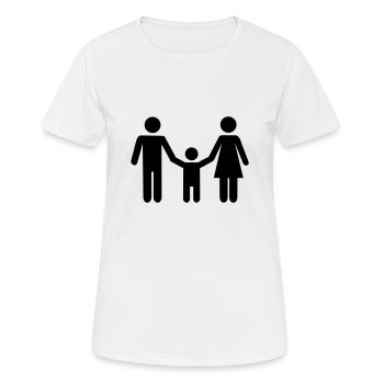 Famille - T-shirt respirant Femme - blanc - Devant - AI Model Female 172 dark (172cm)