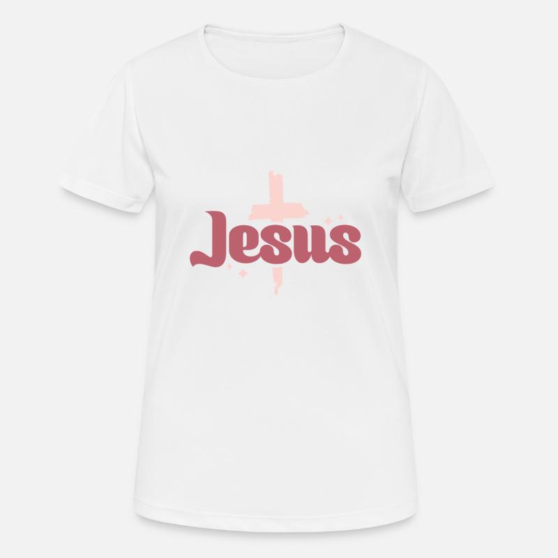Jesus - Women's Breathable T-Shirt - white
