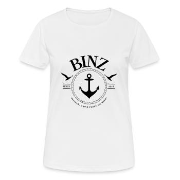 Binz, Baltic seaside resort pearl on the Baltic Sea - Women's Breathable T-Shirt - white - Front - AI Model Female 172 dark (172cm)