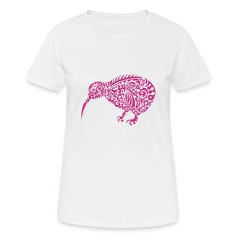 Kiwi Maori - Frauen T-Shirt atmungsaktiv - Weiß - Vorne - AI Model Female 172 dark (172cm)