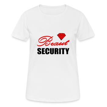 JGA - Frauen T-Shirt atmungsaktiv - Weiß - Vorne - AI Model Female 172 dark (172cm)