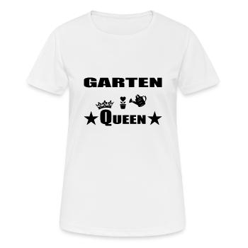Garten - Frauen T-Shirt atmungsaktiv - Weiß - Vorne - AI Model Female 172 dark (172cm)