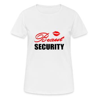 JGA - Frauen T-Shirt atmungsaktiv - Weiß - Vorne - AI Model Female 172 dark (172cm)