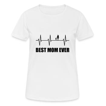Mama - Frauen T-Shirt atmungsaktiv - Weiß - Vorne - AI Model Female 172 dark (172cm)