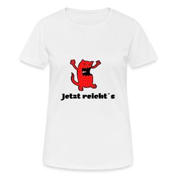 Jetzt reichts Wut Zorn Schrei Meinungsfreiheit - Frauen T-Shirt atmungsaktiv - Weiß - Vorne - AI Model Female 172 dark (172cm)