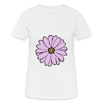 Flower pastel flower flowers pastel flowers lilac - Women's Breathable T-Shirt - white - Front - AI Model Female 172 dark (172cm)