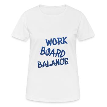 snowboarding boarden - Frauen T-Shirt atmungsaktiv - Weiß - Vorne - AI Model Female 172 dark (172cm)