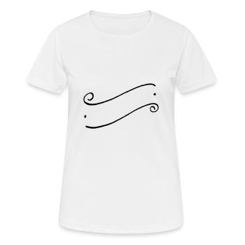 Decoration sketch line - Women's Breathable T-Shirt - white - Front - AI Model Female 172 dark (172cm)