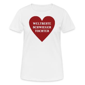 Schwiegertochter Beste Tochter Best Daughter - Frauen T-Shirt atmungsaktiv - Weiß - Vorne - AI Model Female 172 dark (172cm)