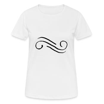 Decoration sketch line - Women's Breathable T-Shirt - white - Front - AI Model Female 172 dark (172cm)