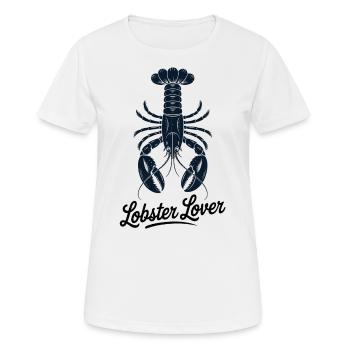 Humour Mer Crustacé Adore Le Homard - T-shirt respirant Femme - blanc - Devant - AI Model Female 172 dark (172cm)