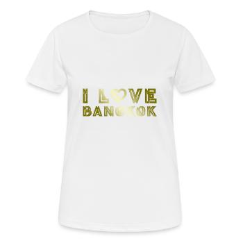 J’aime Bangkok - T-shirt respirant Femme - blanc - Devant - AI Model Female 172 dark (172cm)