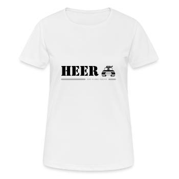 ARMÉE - T-shirt respirant Femme - blanc - Devant - AI Model Female 172 dark (172cm)