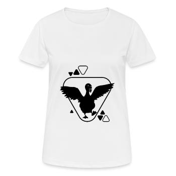 Cygne - Oiseau Nature Conservation Amoureux des animaux - T-shirt respirant Femme - blanc - Devant - AI Model Female 172 dark (172cm)